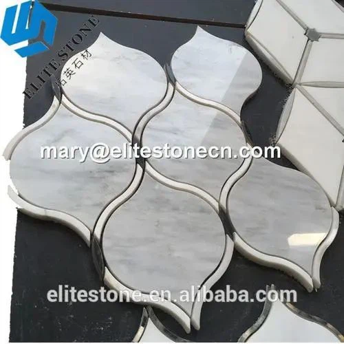 elida ceramica white marble arabesque
